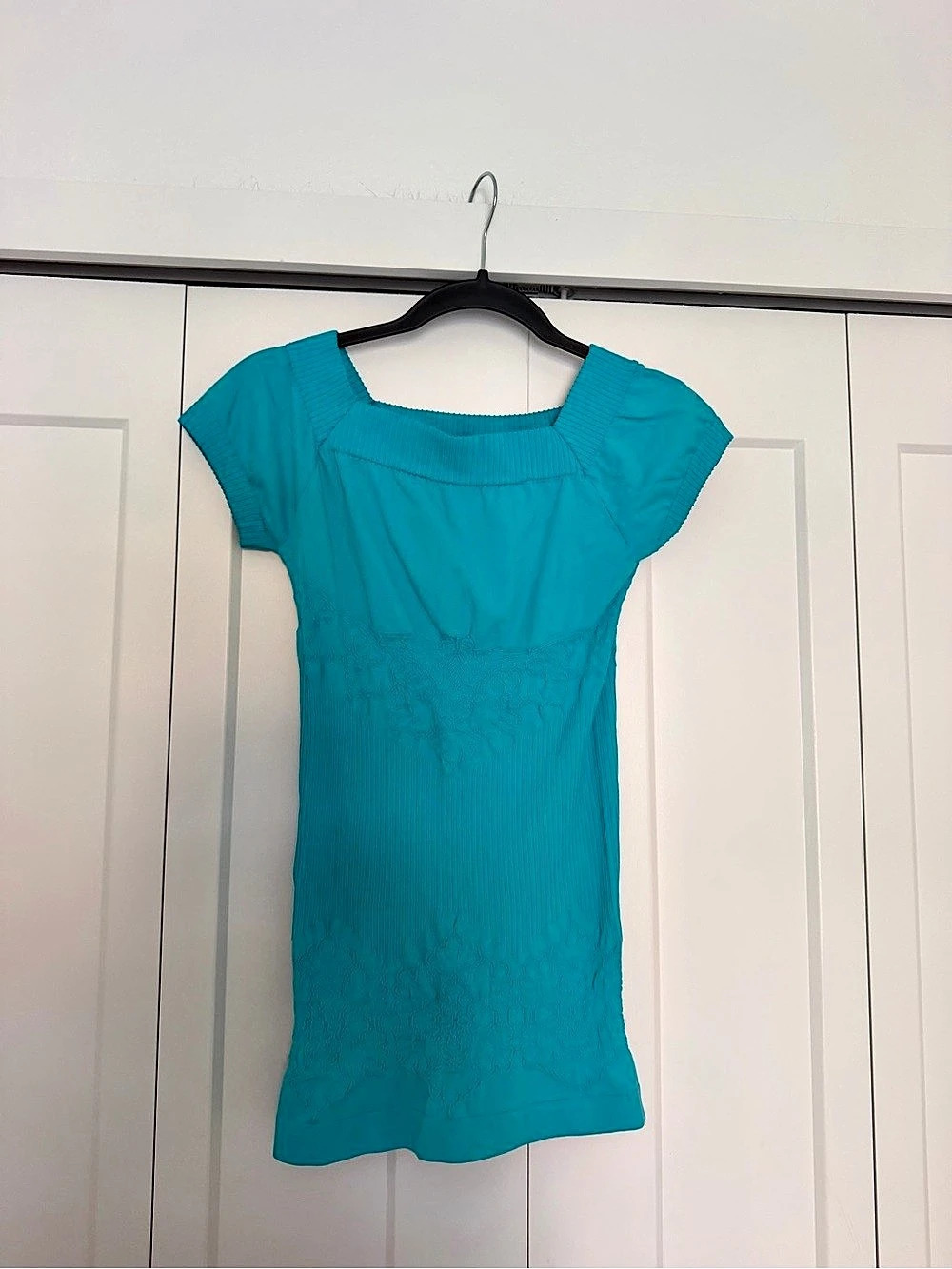 Arden B. Smocked Mini Dress in Blue Size Medium